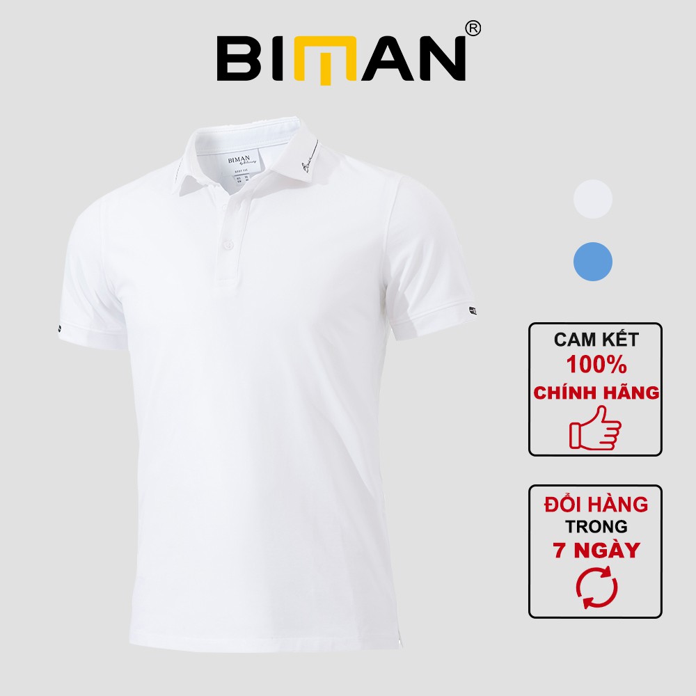 Áo polo nam Biman by Biluxury form body fit basic 5APCT002