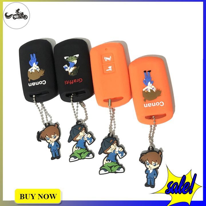 Bọc chìa khóa Smartkey 2 nút hoạt hình siêu dễ thương