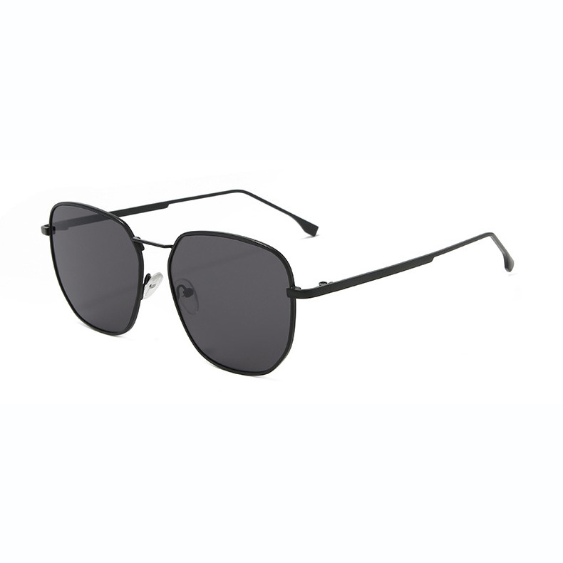 Mắt kính mát nam nữ đa giác gọng kính kim loại UV400 Jaliver Young SM-6351