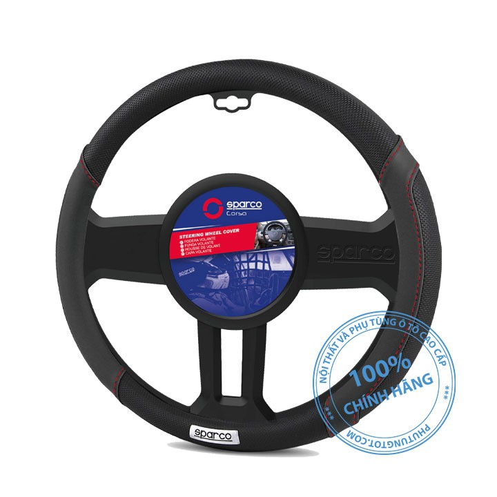 Bọc vô lăng Sparco chính hãng lắp vừa cho mọi loại xe ô tô Mercedes BMW Audi Toyota Honda Ford Hyundai Kia Vinfast Mitsu