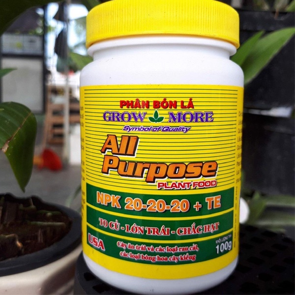 [Có bảo hành]phân bón lá growmore 20 20 20 hàng chính hãng dạng bột siêu hiệu quả giai đoạn cây trưởng thành