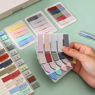 100 Sheets Morandi Color Index Stickers/ Simple Classification Notes Paster/ Self Adhesive Bookmark Memo Sticker/ School Office Stationery Supplies