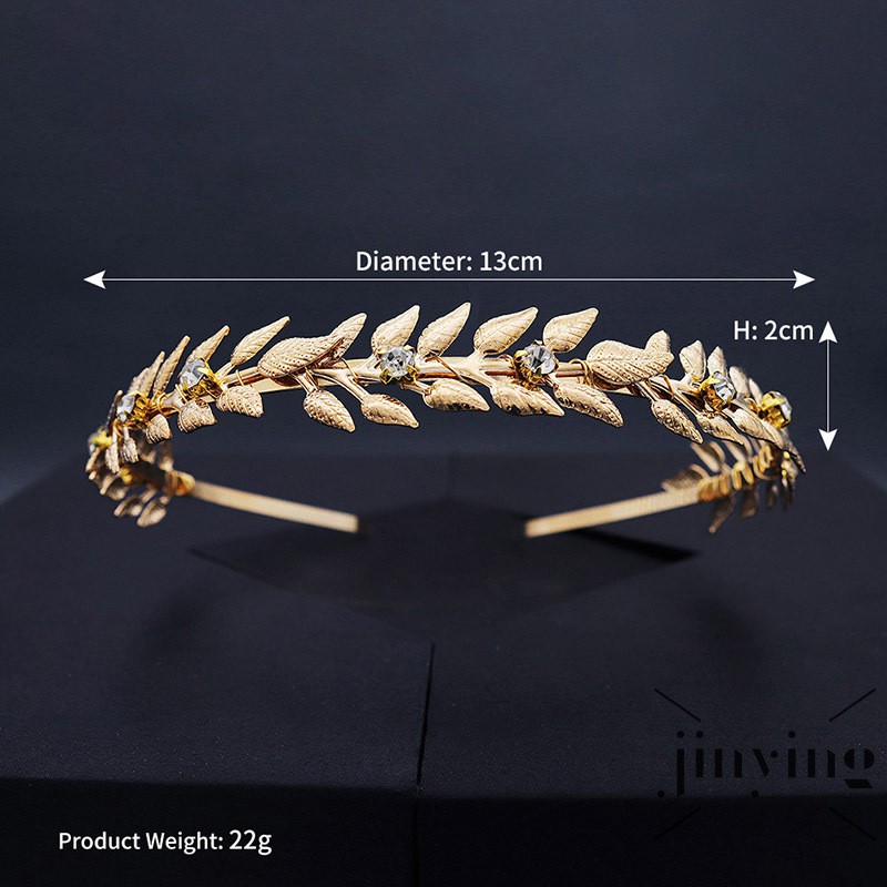 GETNOIVAS Vòng Hoa Đính Đá Phụ Kiện Trang Trí Tóc Cho Cô Dâu