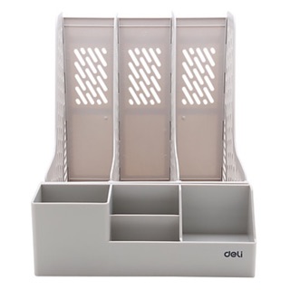 Giá tài liệu 3 ngăn kèm khay để bút deli Z00112