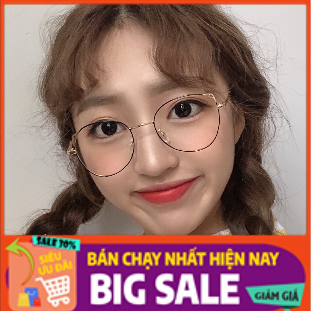 [Phụ kiện] Kính Mắt Mèo Độ Cận Từ 0.5 Độ Đến 4 Độ Phong Cách Hàn Quốc Cực Xinh Xắn