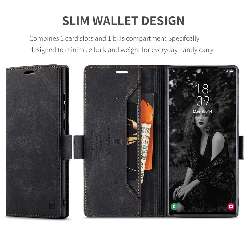 Ốp Lưng Điện Thoại Dạng Ví Da Lật Dành Cho Samsung S22 Note 20 Ultra Note10 Plus Pro