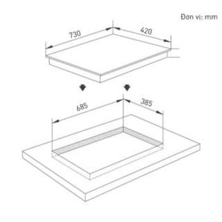 Bếp điện từ đôi Binova BI-777TL