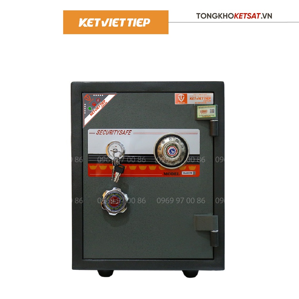 Két Sắt Mini Khóa Cơ Việt Tiệp 2 Tầng K88BLN-KC Nặng 55kg (Miễn Phí Giao Hàng Toàn Quốc)