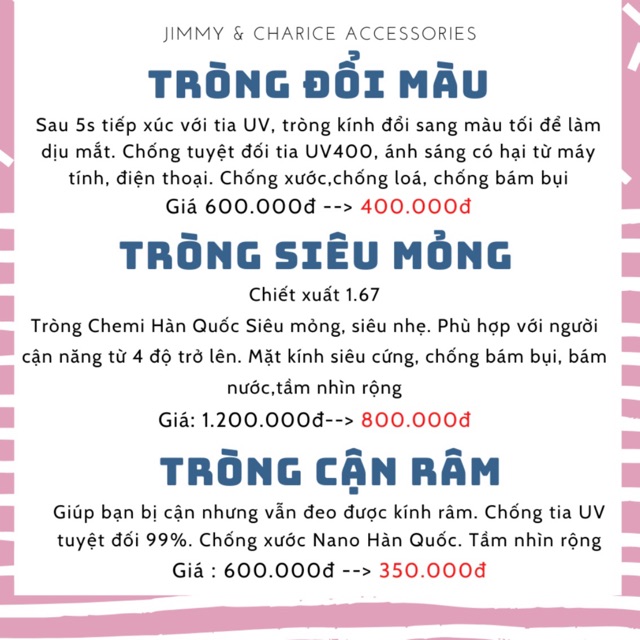 Các loại tròng cận - Báo giá 1 đôi mắt | BigBuy360 - bigbuy360.vn