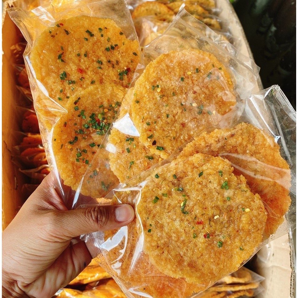 1 gói Cơm cháy chiên mắm hành 3 miếng 90-100g giòn ngon | BigBuy360 - bigbuy360.vn