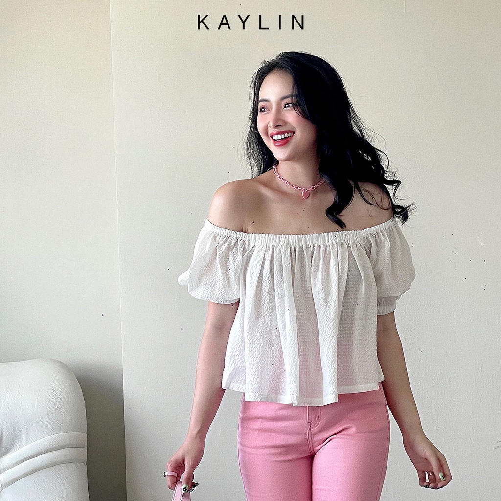 Áo trễ vai tay bồng N1718 - KAYLIN