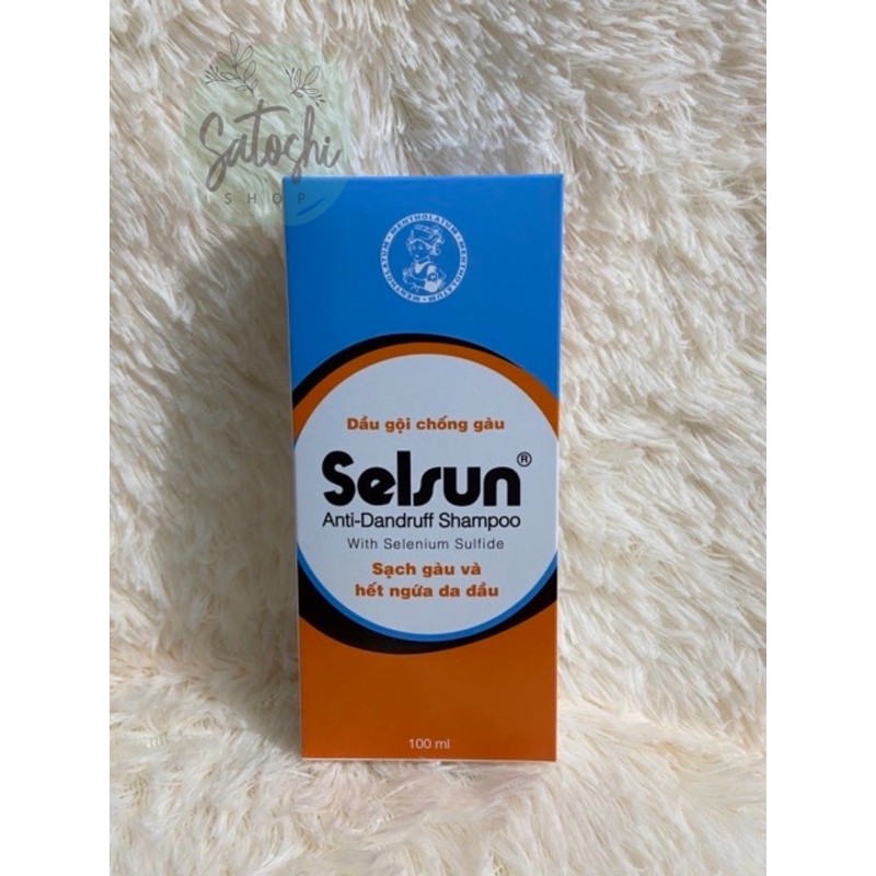 Bộ sản phẩm chống gàu Selsun (Dầu gội chống gàu Selsun 100ml + Dầu xã dưỡng tóc Selsun 100ml)