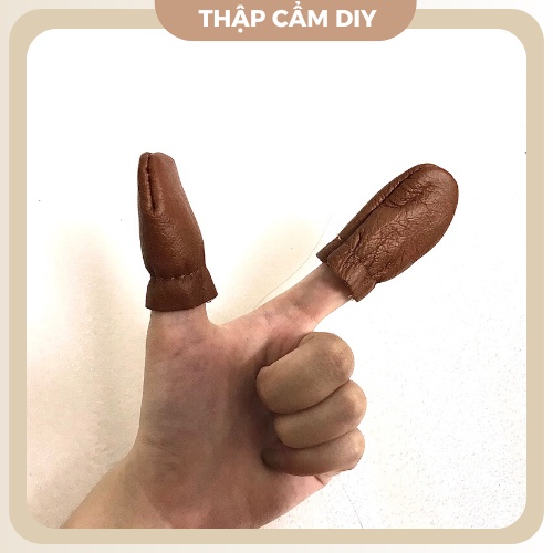Dụng Cụ Chọc Len, Handmade - Miếng Da Bảo Vệ Ngón Tay Khi Chọc Len
