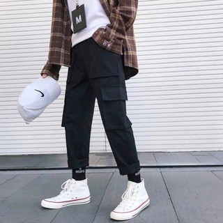 Quần kaki túi hộp unisex nam nữ - 2 túi bên đùi cực chất