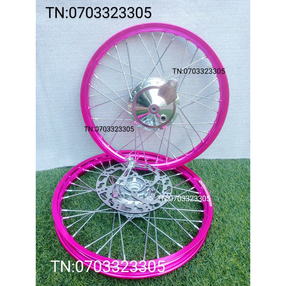 CẶP BÁNH CĂM WAVE DREAM TRƯỚC ĐĨA SAU ĐÙM NIỀN NHÔM HÔNG SOLUTE .DALE. BAN ZAI .SH THÁI KÈM MÁ VỚI PÁT VÀ ĐĨA .