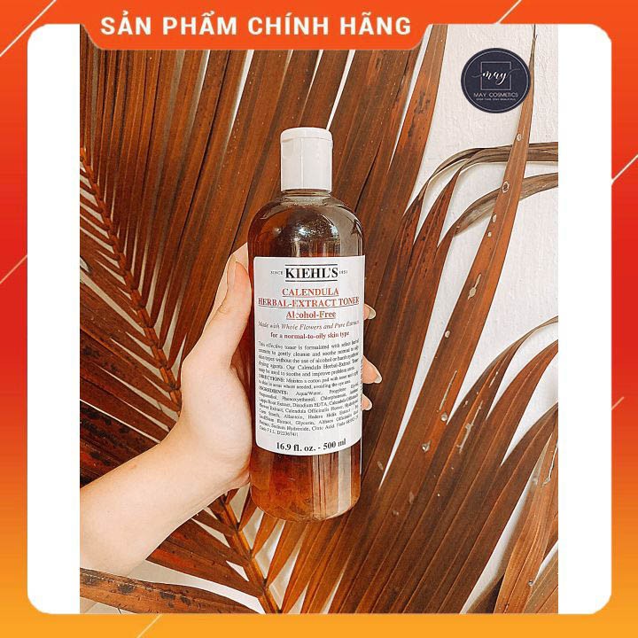 Toner hoa cúc Kiehl’s Calendula Herbal Extract Alcohol 250ml/500ml- Tone trắng da