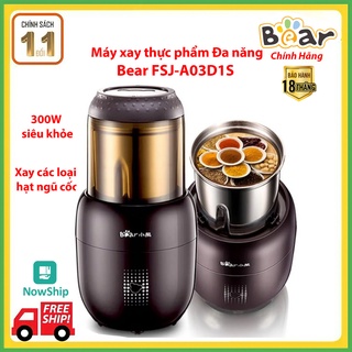 Máy xay đa năng Bear FSJ-A03D1S  - Máy xay bột khô 300W siêu khỏe