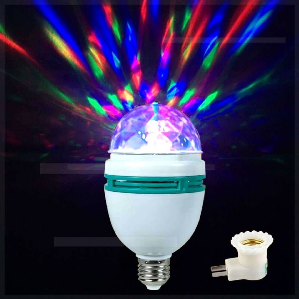 Đèn Cầu Xoay Sân Khấu Mini Led Xoay Mini Đổi Nhiều Màu Đèn Led Karaoke