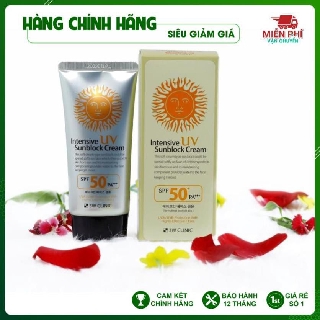 Kem chống nắng 🌟 Dùng Là Mê-Hàng Auth 🌟Xịt chống nắng 3W Clinic Intensive UV Sunblock Cream SPF 50 PA+++ 70ml
