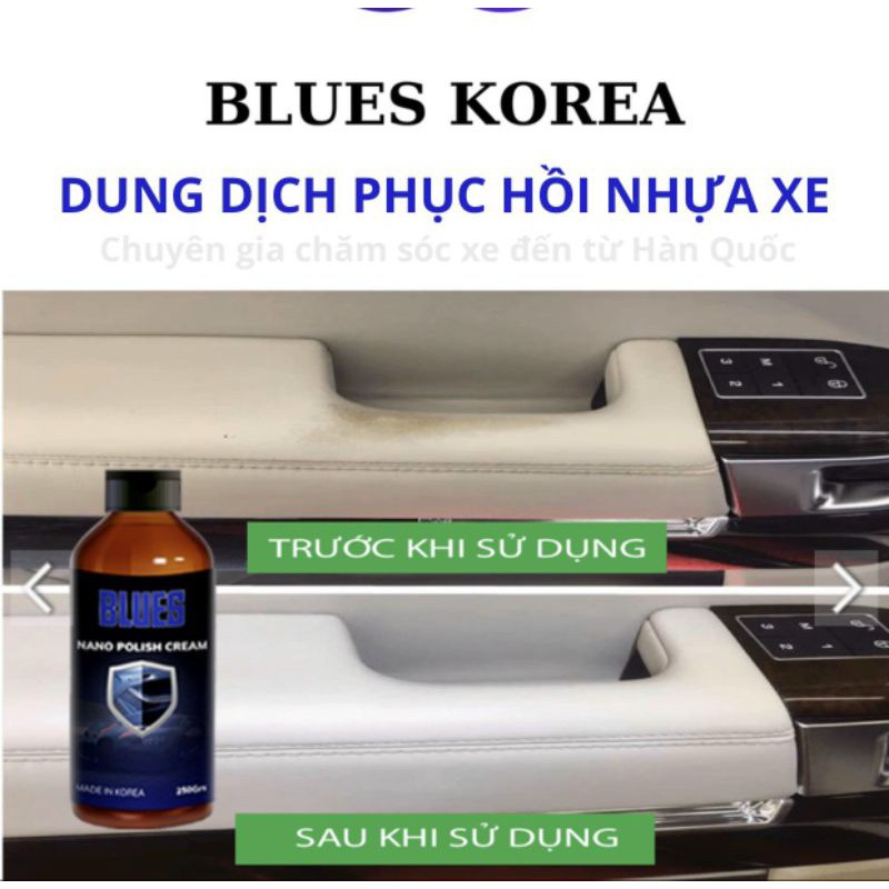 DUNG DỊCH PHỤC HỒI NHỰA - BLUES KOREA 250g,,