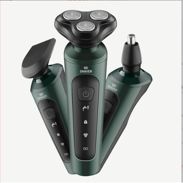 Máy cạo râu 9D Shaver đa năng 3 trong 1, cạo râu, tỉa lông mũi, cắt tóc, bảo hành 12 tháng
