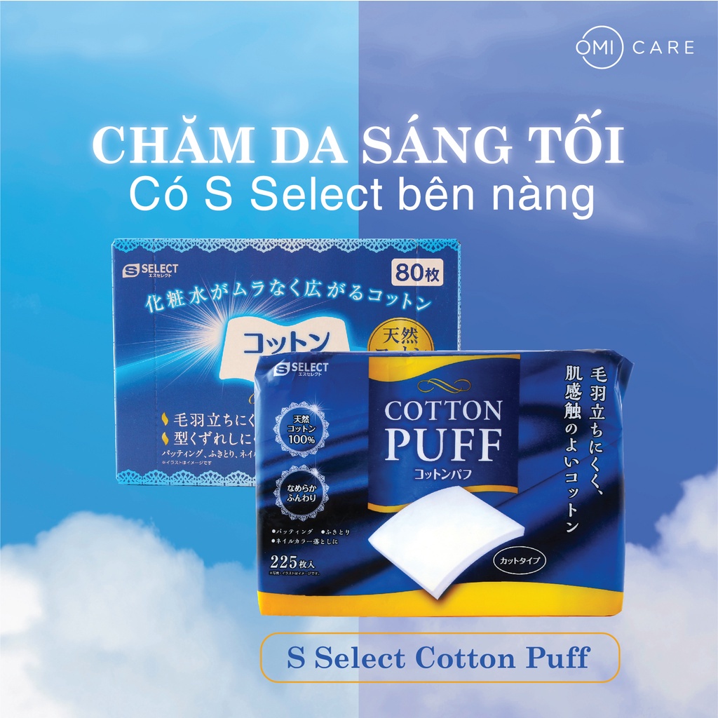BÔNG TẨY TRANG S SELECT NHẬT BẢN