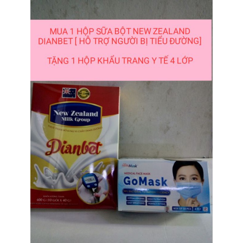 Sữa bột New Zealand Dianbet 450g⚡Nguyên liệu nhập từ New Zealand ⚡hỗ trợ người bị tiểu đường