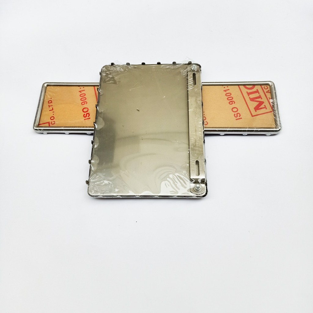 Khung inox biển số ô tô kèm mica pat ốc bắt biển full phụ kiện | BigBuy360 - bigbuy360.vn