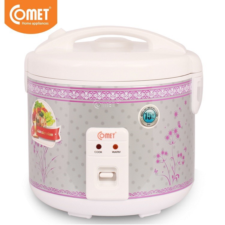 Nồi Cơm Điện Nắp Gài 1.8l - Chính Hãng Comet - Lòng Tráng Men Chống Dính | BigBuy360 - bigbuy360.vn