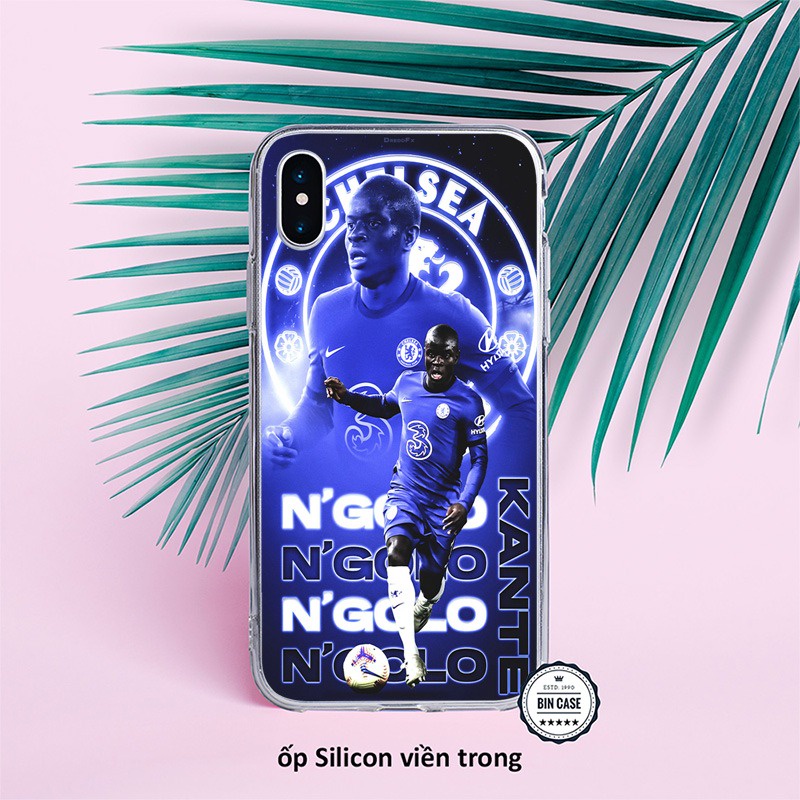 ⚽Ốp Lưng In HÌnh Kante Kan Kute Siêu Đẹp ⚽Ốp Chelsea Màu Xanh iphone 13 12 11 Pro Max 6s 6 7 8 Plus X Xr XsMax BONGDA104