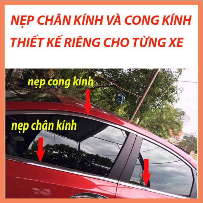 Nẹp Chân Kính, Cong Kính Inox Xe MAZDA 3 2015-2021 HATBACK,SEDAN Sáng Bóng, Không Rỉ Cao Cấp- FREE SHIP