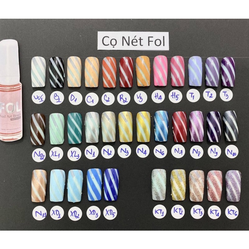 CỌ NÉT FOL VẼ HOA VĂN, HOẠT HÌNH 8ML Chuyên Dụng Ngành Nail