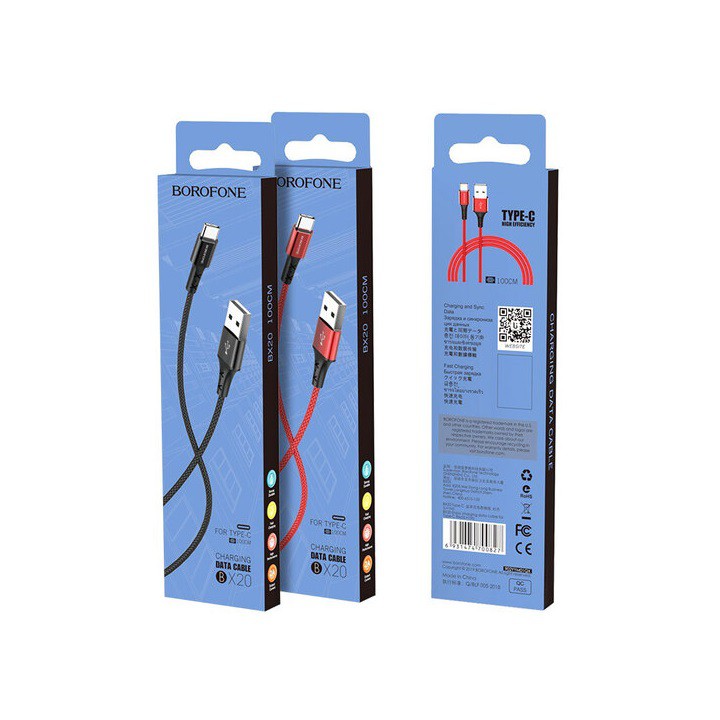 Cáp sạc BOROFONE BX20 Type-C 1m