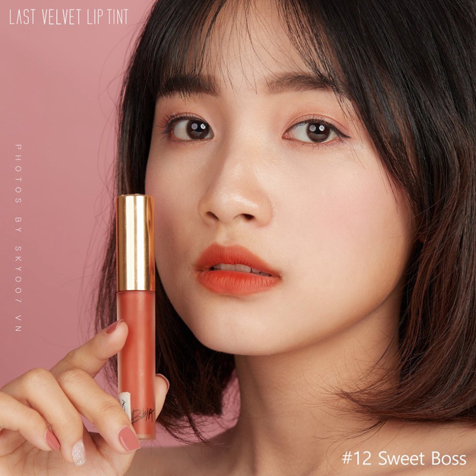 Son Kem Lì BBIA Last Velvet Lip Tint 12 - Cam Cháy Chuẩn Auth 100%