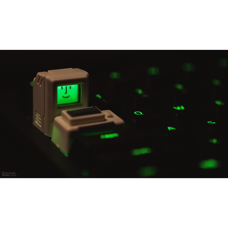 Keycap máy tính Macintosh chất liệu ABS 1981 Bàn phím cơ từ tính xuyên led