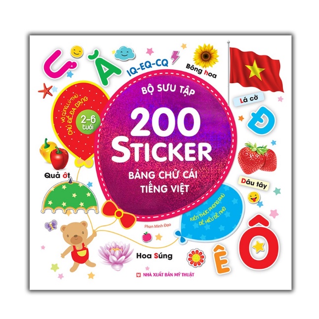 Sách - Combo Bộ sưu tập 200 sticker ( chủ đề đa dạng 2-6 tuổi) 6 cuốn