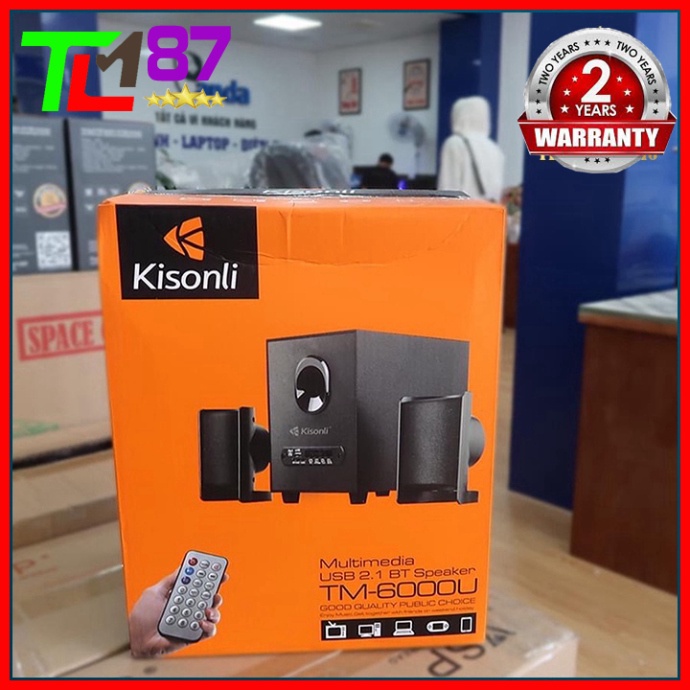 Loa Máy Vi Tính PC Laptop Chính Hãng Bluetooth Để Bàn Cao Cấp 2.1 KISONLI TM-6000U - Loa Nghe Nhạc Mini Có Dây