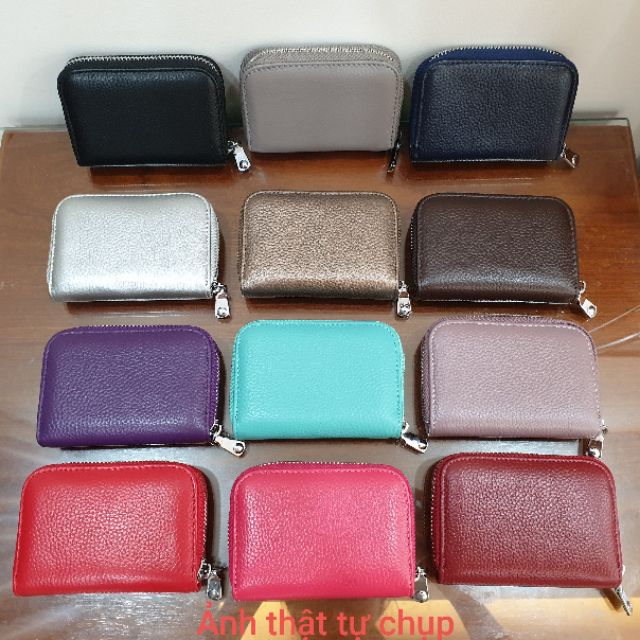 [Mã FAMAYWA2 giảm 10K đơn 50K] Bóp ví nhỏ đựng tiền, thẻ, card ATM bằng da thật | BigBuy360 - bigbuy360.vn