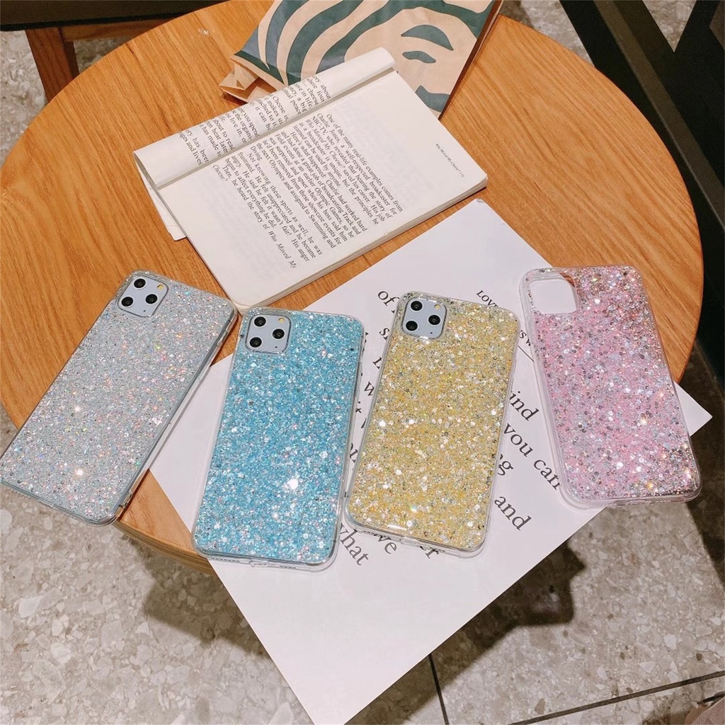 Glitter Bling Soft Silicone Case Samsung Galaxy A21S A51 A71 4G NOTE20 NOTE20PLUS S30 S21 S30plus S21PLUS S30Ultra s21Ultra S20PLUS S11 S20FE S21FE A12 Cover