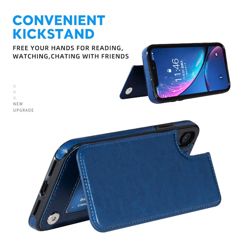 Bao da điện thoại có ngăn ví đựng tiền/thẻ cho Iphone 12 Mini 11 Pro Max Xs Iphone X 6 6s 7 8 Plus Se 2