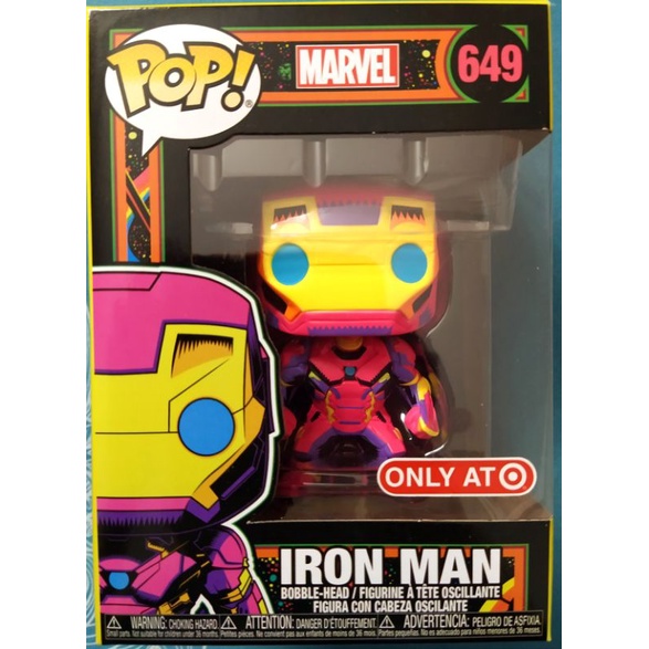 Funko Pop Marvel - Iron Man [Blacklight](Only at Target)