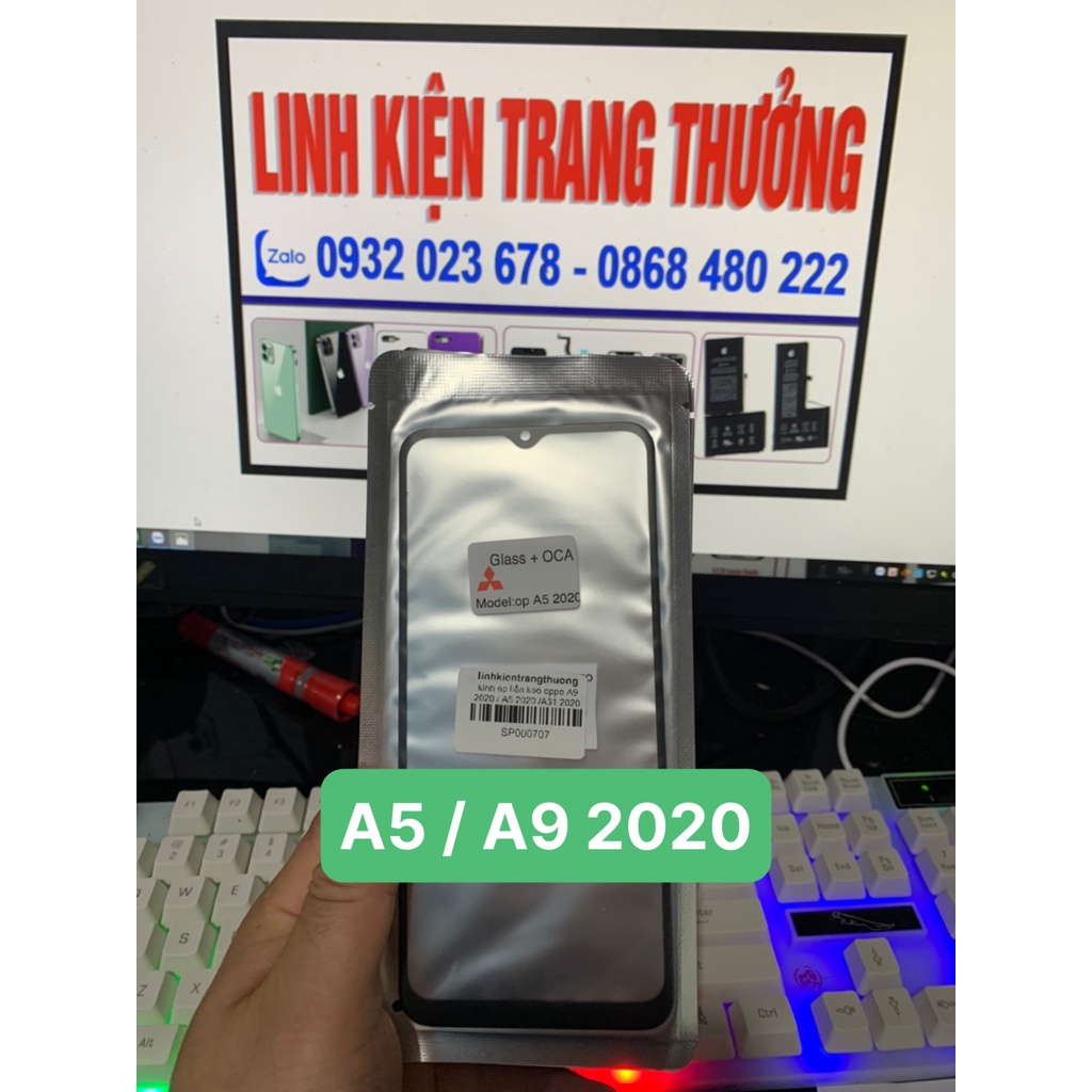 Kính ép liền keo điện thoại realme C3 / C3i / 5i / 6i / oppo A31 / A5 / A9 2020,dùng chung