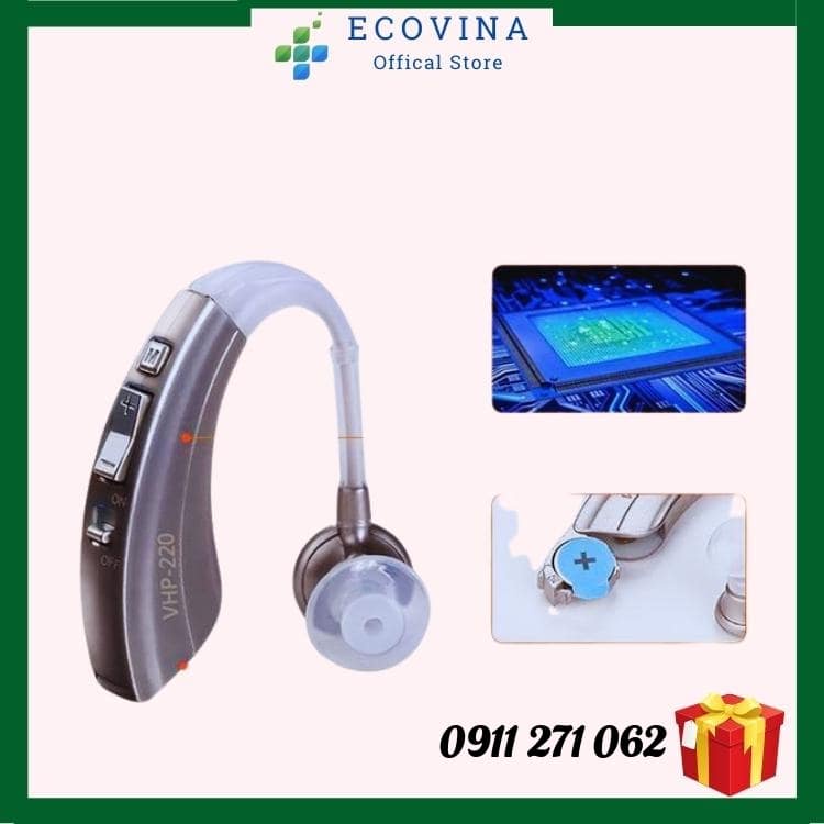 Máy Trợ Thính Cho Người Già,Tai Nghe Trợ Thính Không Dây VHP220.Siêu lọc tiếng ồn, khuếch đại âm thanh