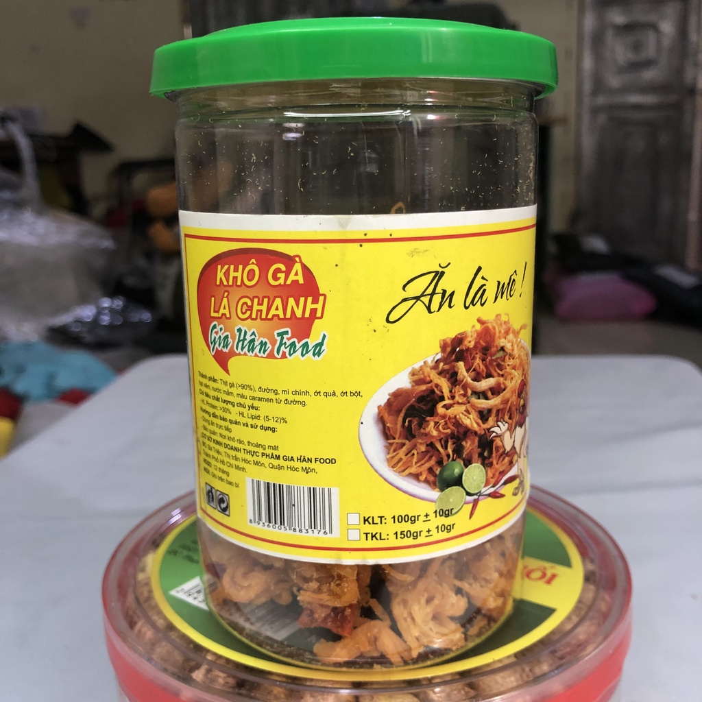 Khô gà lá chanh thơm ngon đậm vị ăn là mê an toàn vệ sinh thực phẩm dihu food