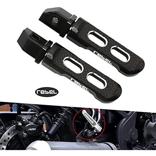 Gác Chân Sau Bằng Nhôm CNC Cho Xe Máy Honda Rebel500 Rebel300 CMX500 CMX300 Rebel CMX 500 300