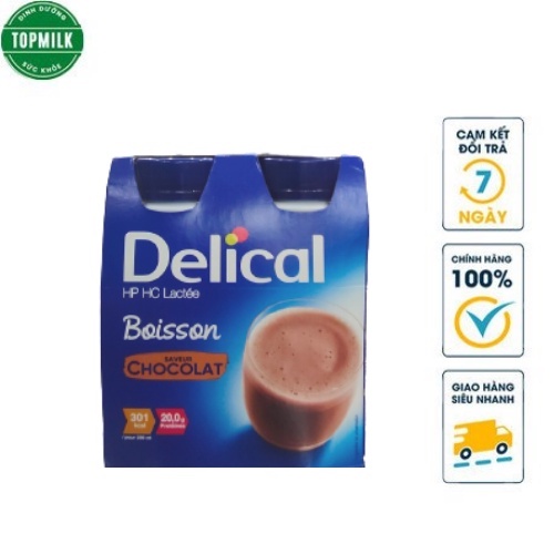( Combo 6 vỉ ) Sữa Delical Sản phẩm cho người ung thư vị socola