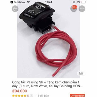 công tắc đèn passing Honda công tắc đèn pha cos sh việt