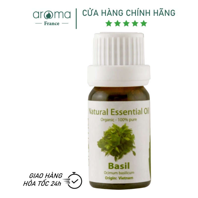 Tinh Dầu Xông Thiên Nhiên Aroma Lá Húng Quế 10ml