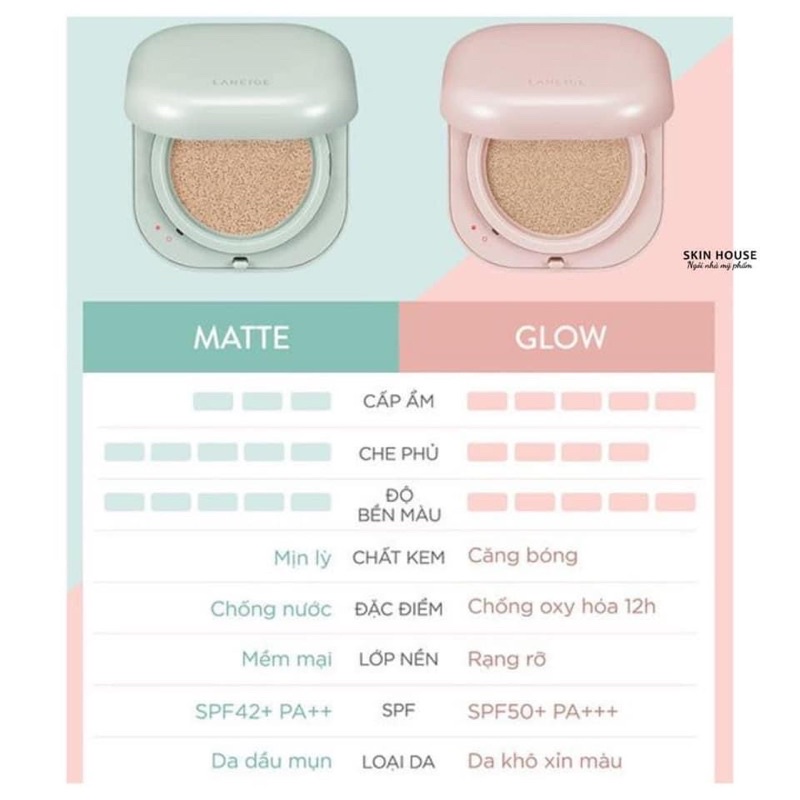 Phấn nước CUSHION LANEIGE NEO MATTE