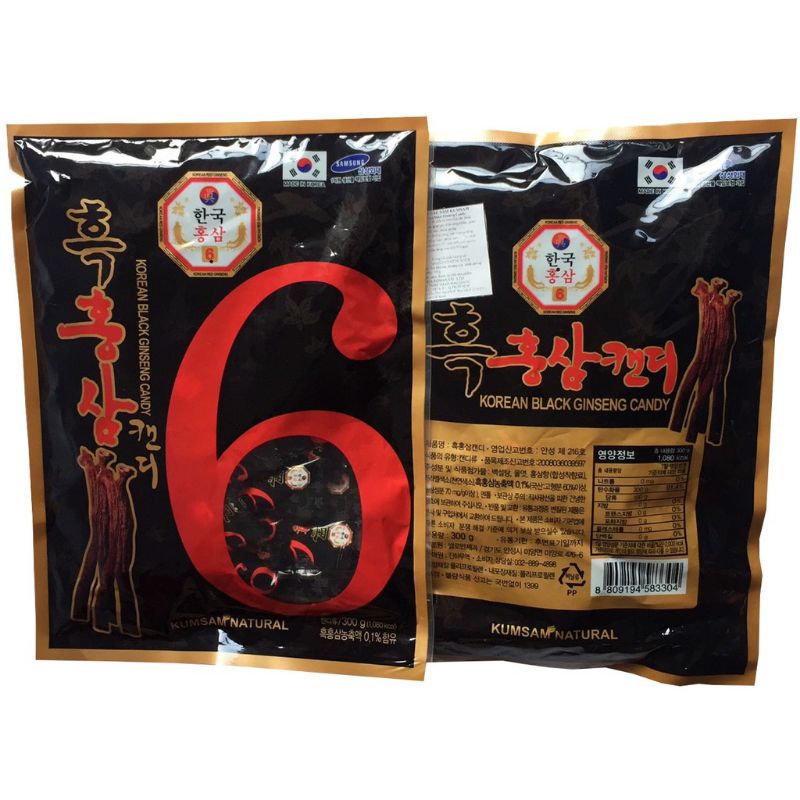 Kẹo Hắc Sâm, Hồng Sâm Số 6 bịch 300g